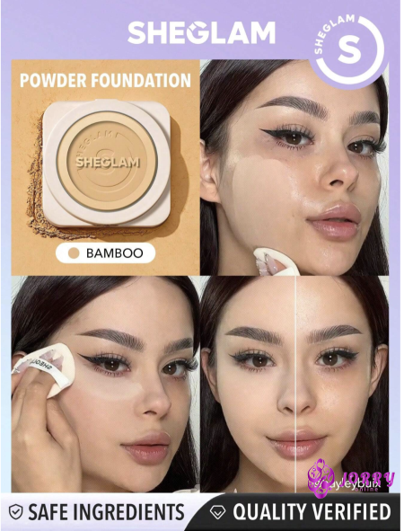 SHEGLAM Skin-Focus High Coverage Powder Foundation - bamboo